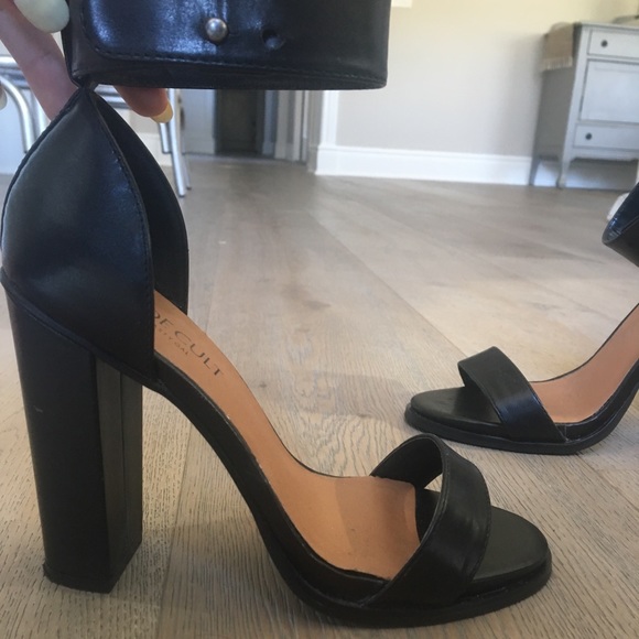 Nasty Gal Shoe Cult : Black Leather Heel WORN ONCE - Picture 5 of 8